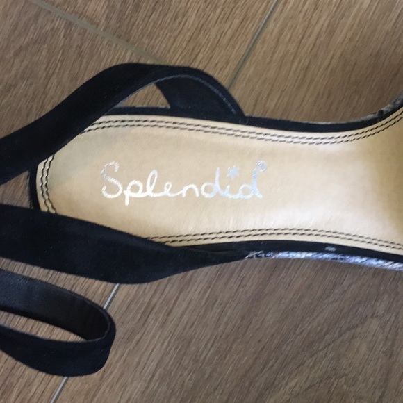 Splendid Wedge Platform Leather Sandals - Picture 3 of 3